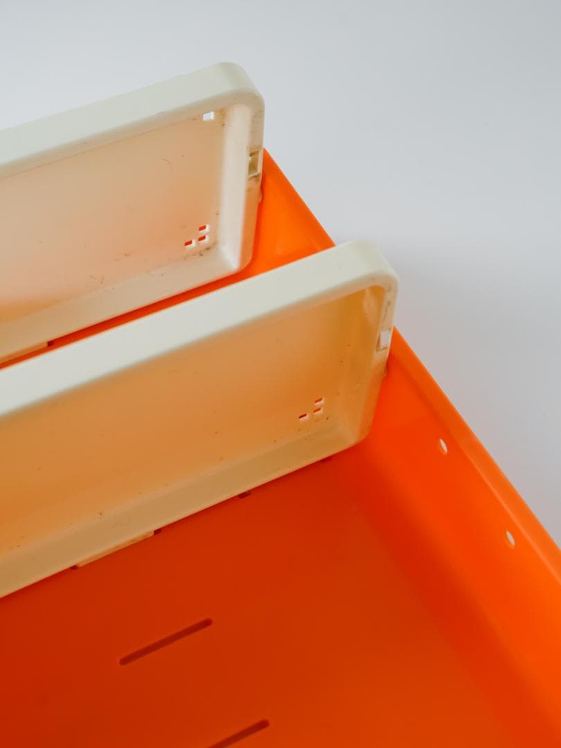 60-70's ミラー付 ウォールシェルフ/棚 スペースエイジ レトロポップ