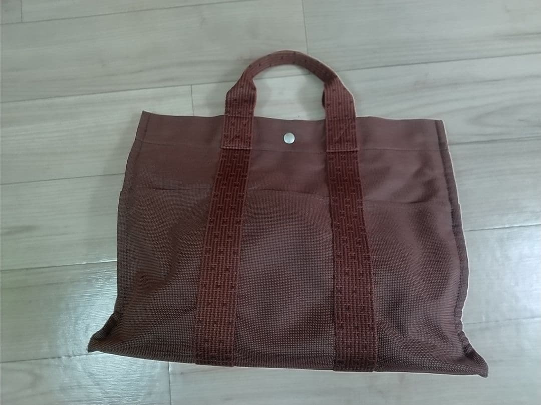 【美品】HERMES エルメス トートバッグ エールラインMM※年末年始発送可※