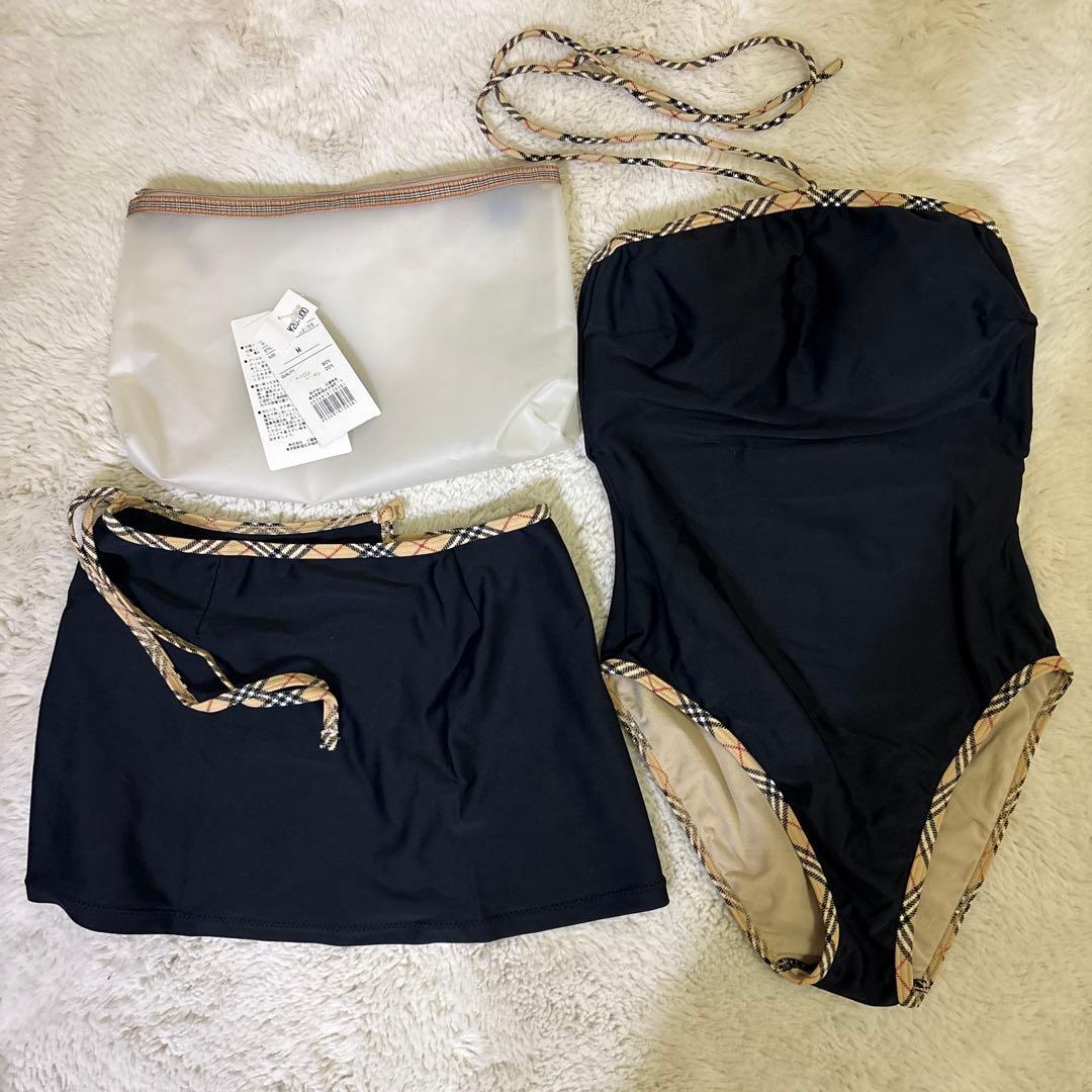 バーバリーブルーレーベル♡ワンピース水着スカート付き新品未使用 BURBERRY