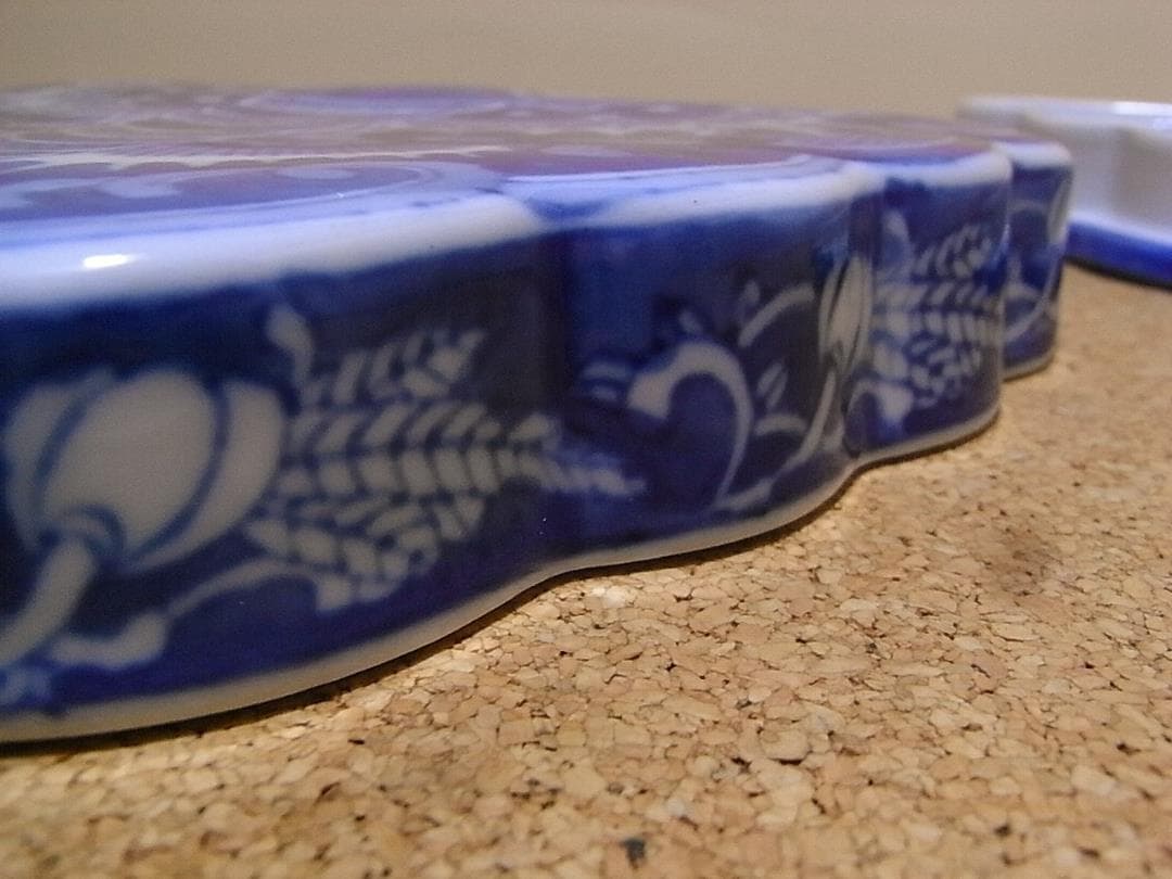 乾隆年製　蝶型トレー