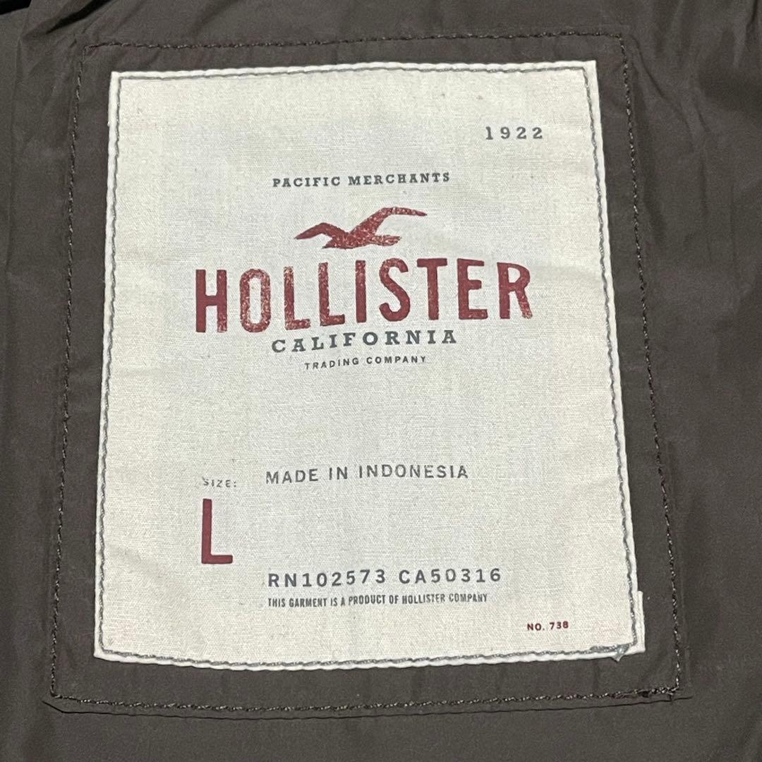 HOLLISTER ダウンジャケット 短丈 フード ファー y2k USA企画
