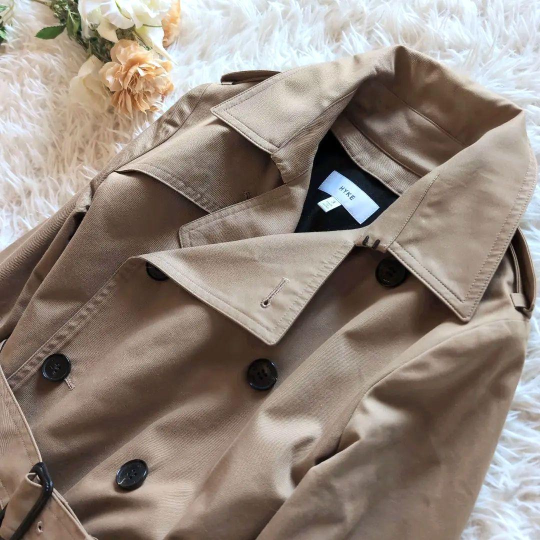 美品✨HYKE 2wayトレンチコート L ライナー付 レギュラーフィット ３