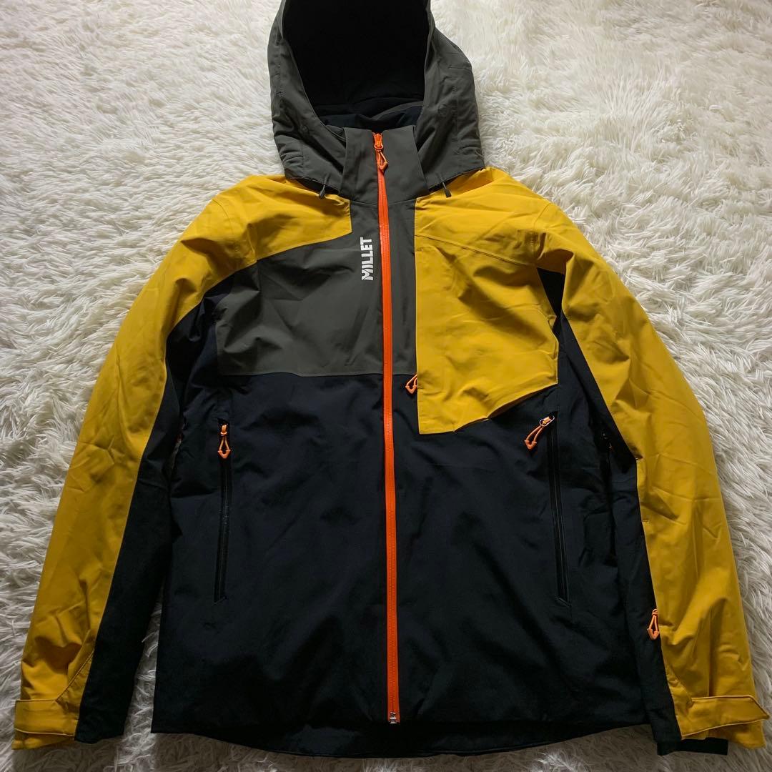 美品■MILLET ミレー スキーウェア イエロー L