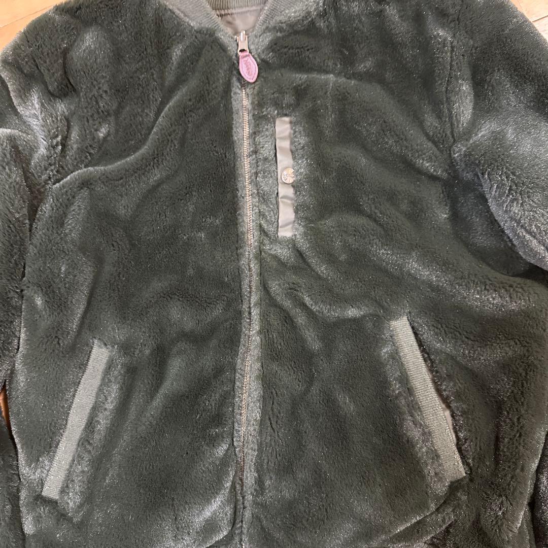 ノートン リバーシブルブルゾン フライトジャケット MA-1 ボア オリーブ M