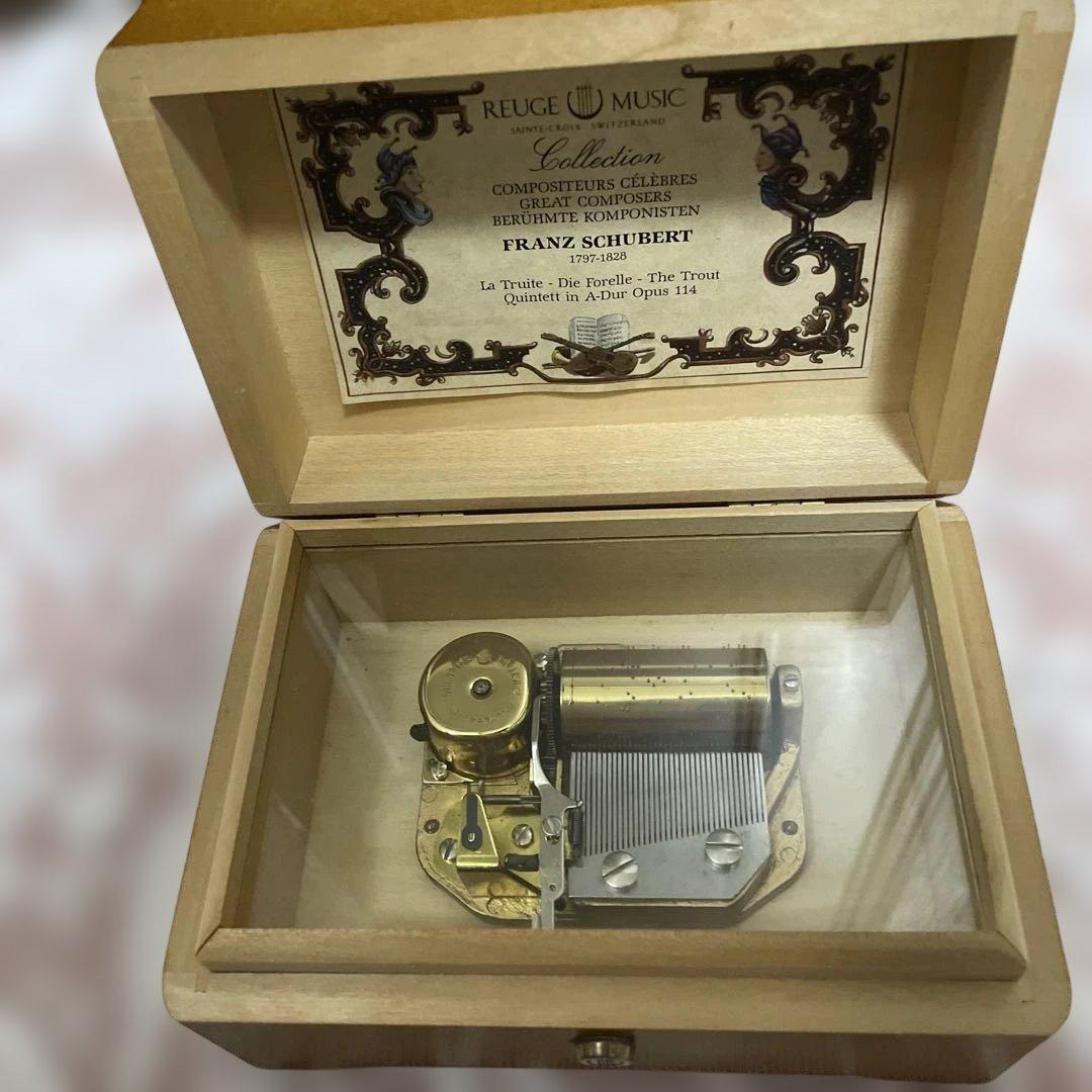 希少限定品　リュージュ社製　オルゴール 36弁　ます（Die Forelle）