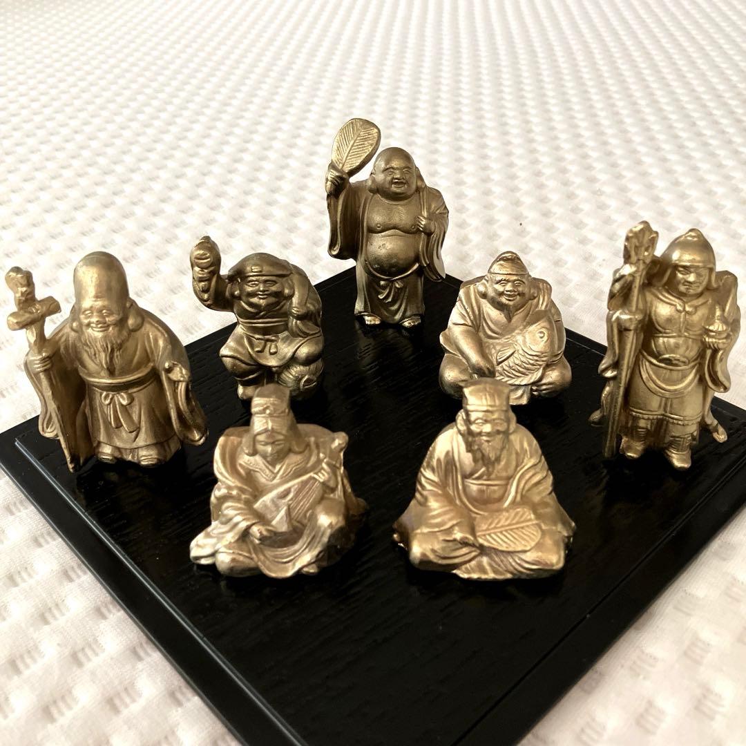 銅製　小さな七福神　ミニ七福神　縁起物　吉兆　置物　開運　風水