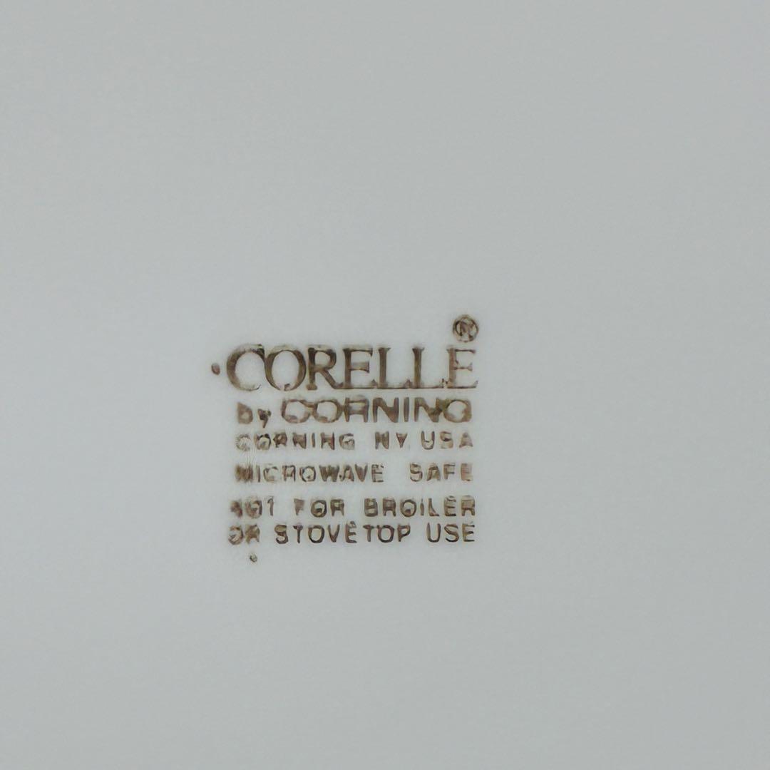 食器まとめ売りコレール深皿21.5cm10枚セット水色花柄パスタ皿シチュー皿