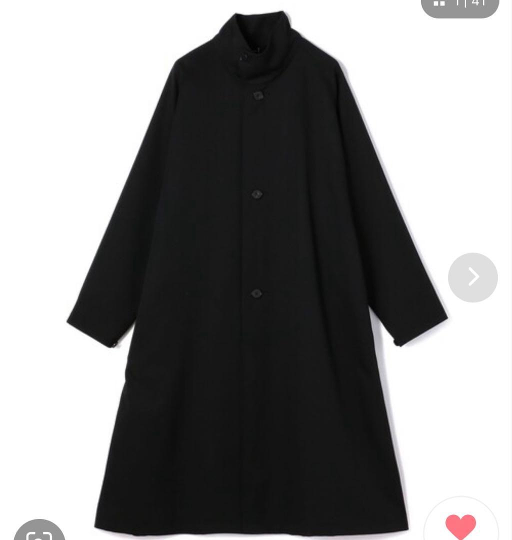 CABaN ウールギャバジン スタンドカラーコート