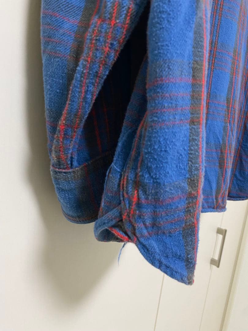 l*読様 60's Sears ネルシャツ usa製 Lサイズ