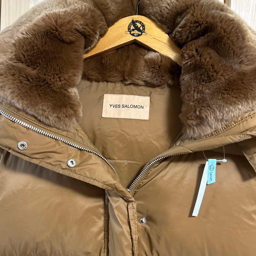 美品　イブサロモン　オリラグ　ファー　ダウンベスト　毛皮ジレコート