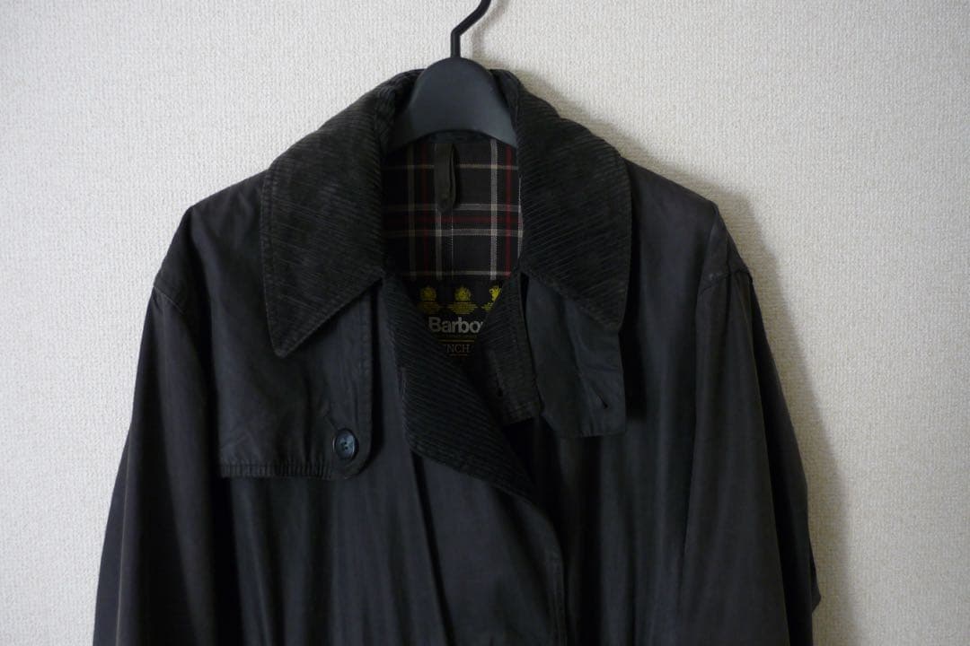 【Barbour】希少 バブアー トレンチコート 90s 80s丈長め