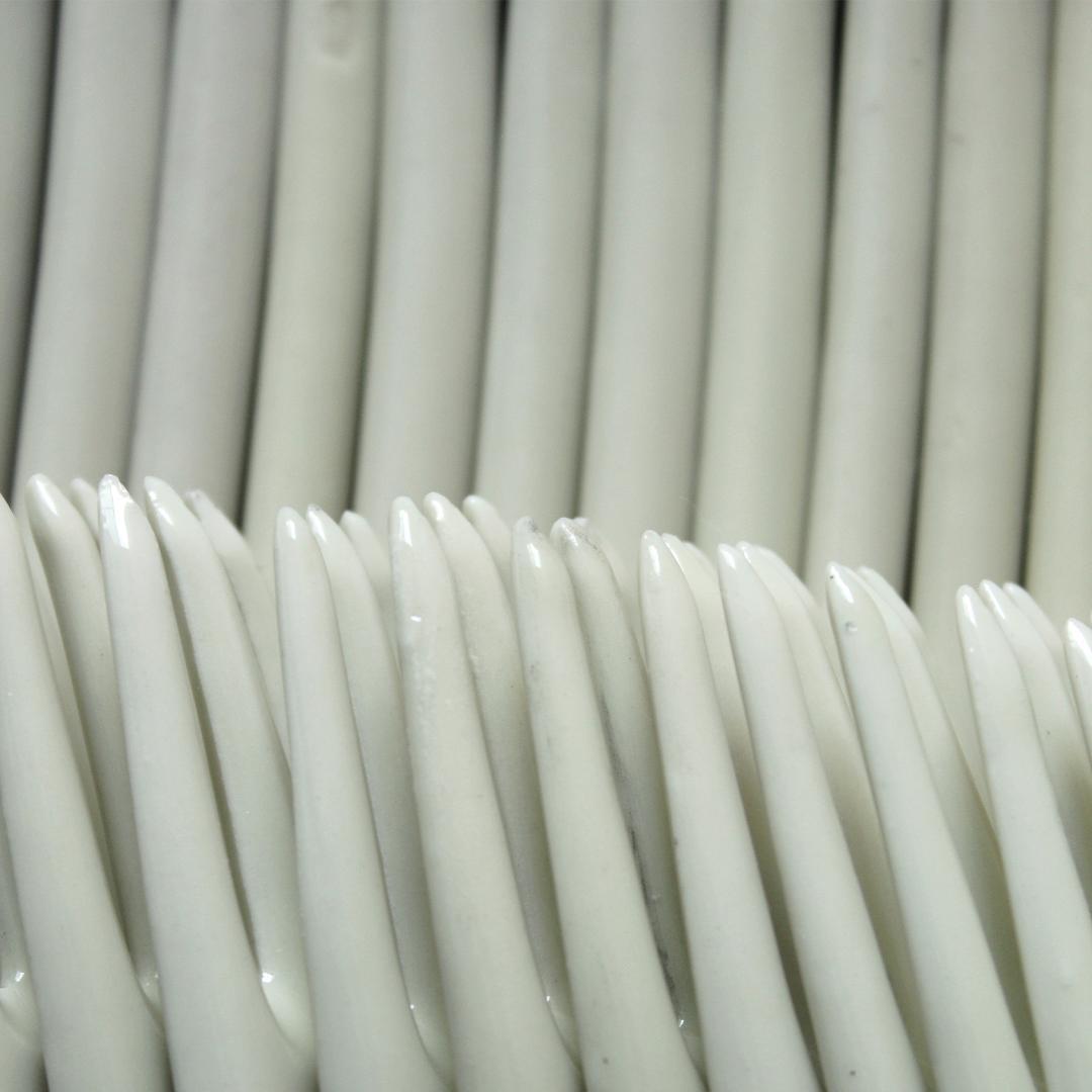 統制陶器 白磁 フォーク 100本セット / ヴィンテージ 古道具 昭和 骨董