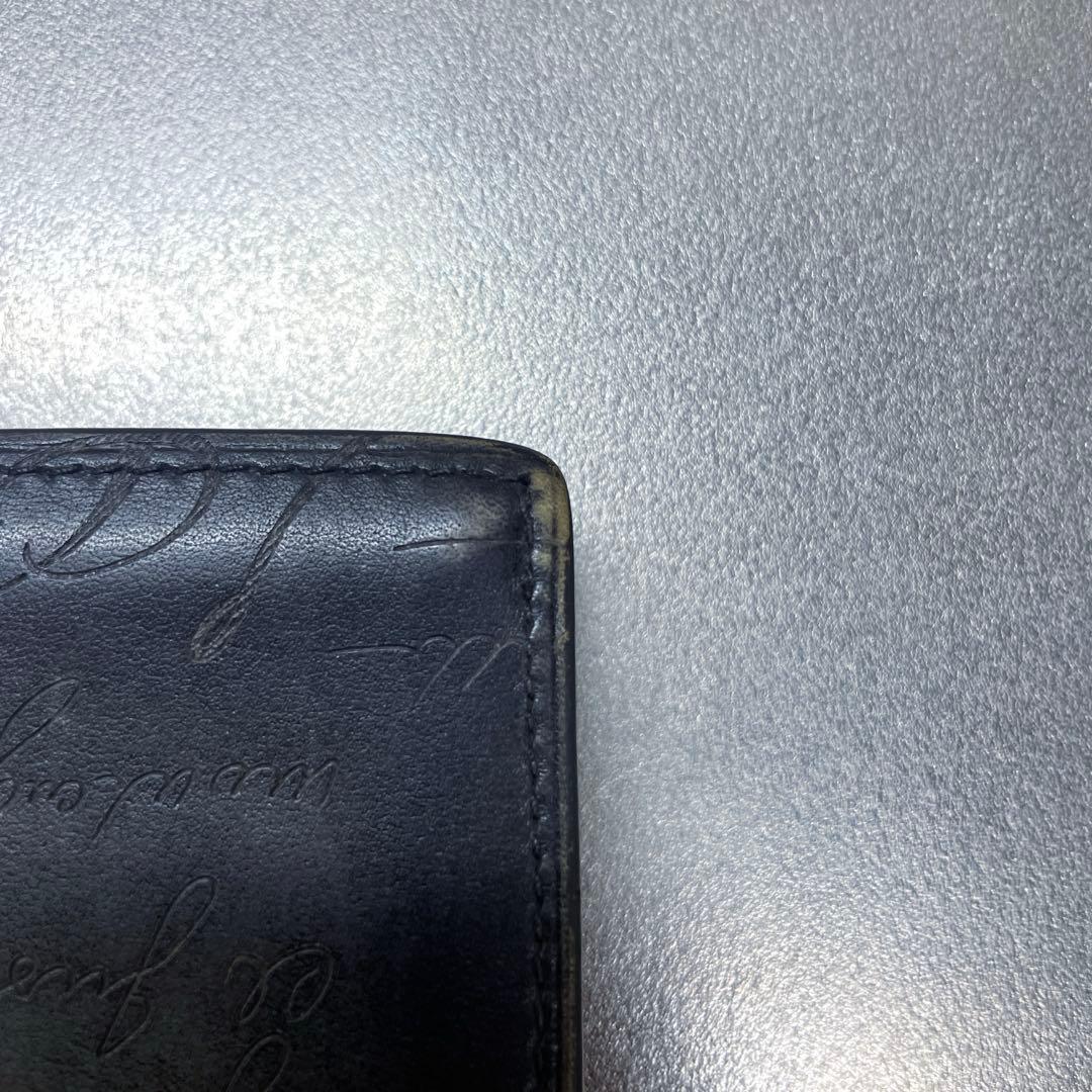 Berluti ベルルッティ サンタル フラップ 長財布 中古 折り目スレあり