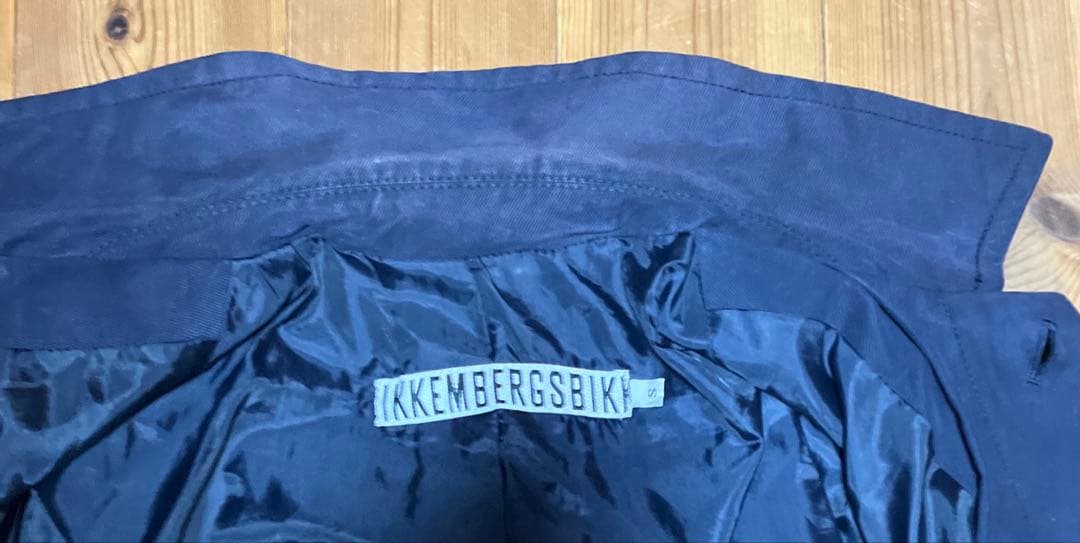 ダークビッケンバーグ【90S】ステンカラーコートSネイビー系