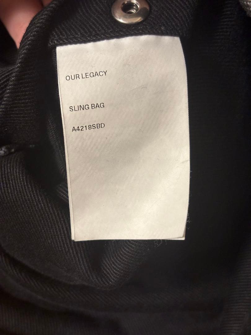 【our legacy】23aw スリングショルダーバッグ