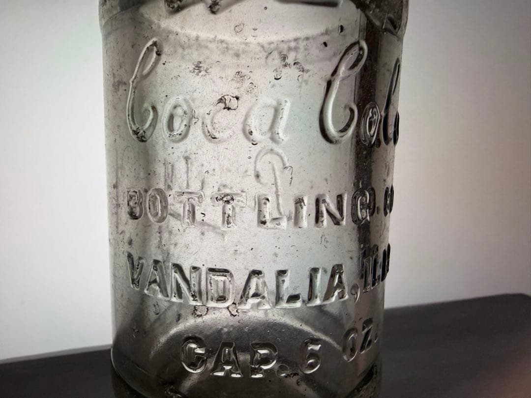 D8 1920年代 レア コカコーラ \"エラー\"フレーバー ボトル　瓶