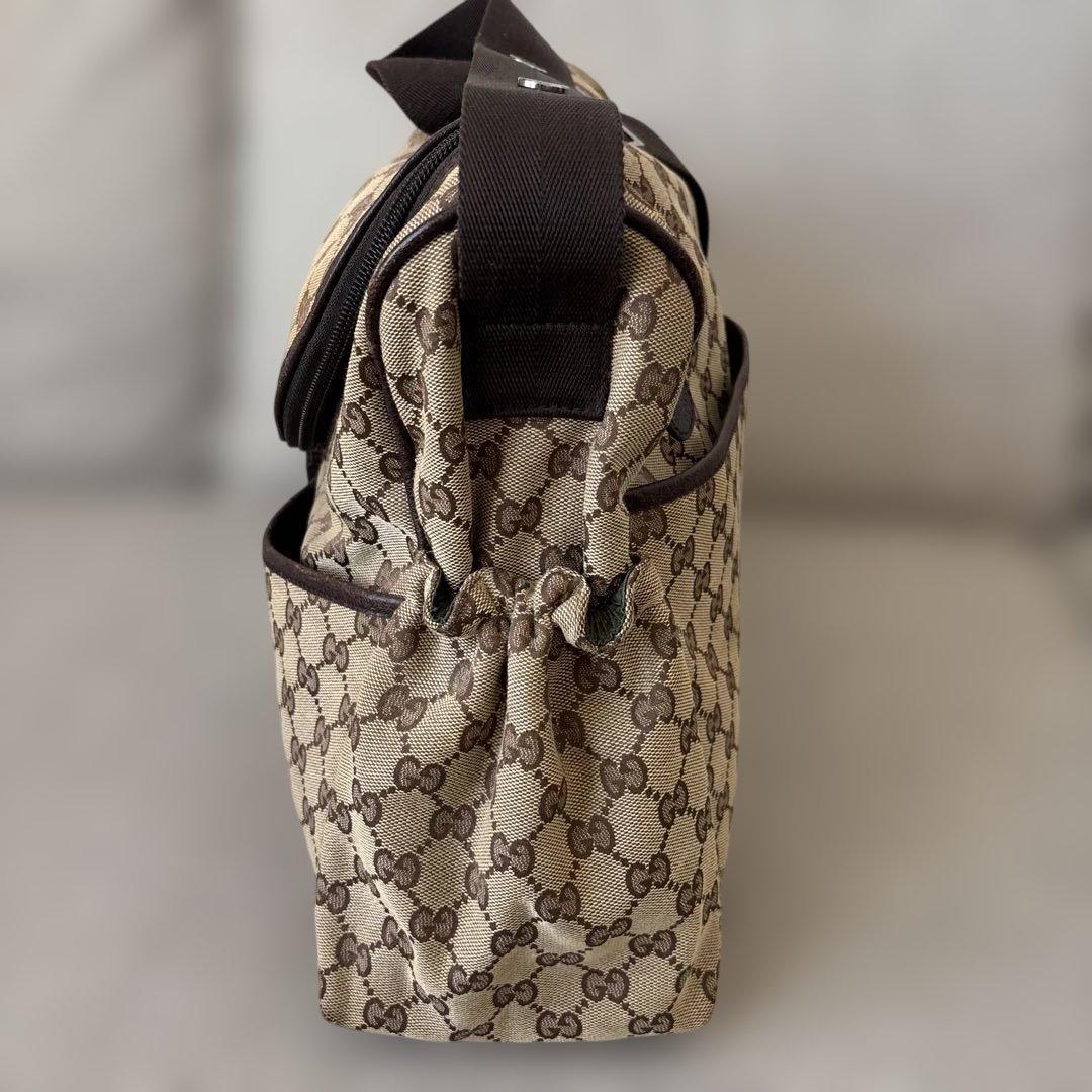 GUCCI グッチ GGキャンバス　ショルダーバッグ 　マザーズバッグ