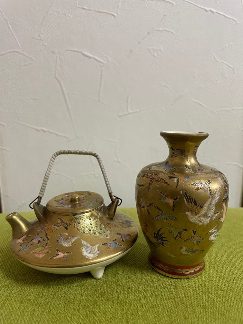 薩摩焼　ミニ銚子　徳利　玄山銘