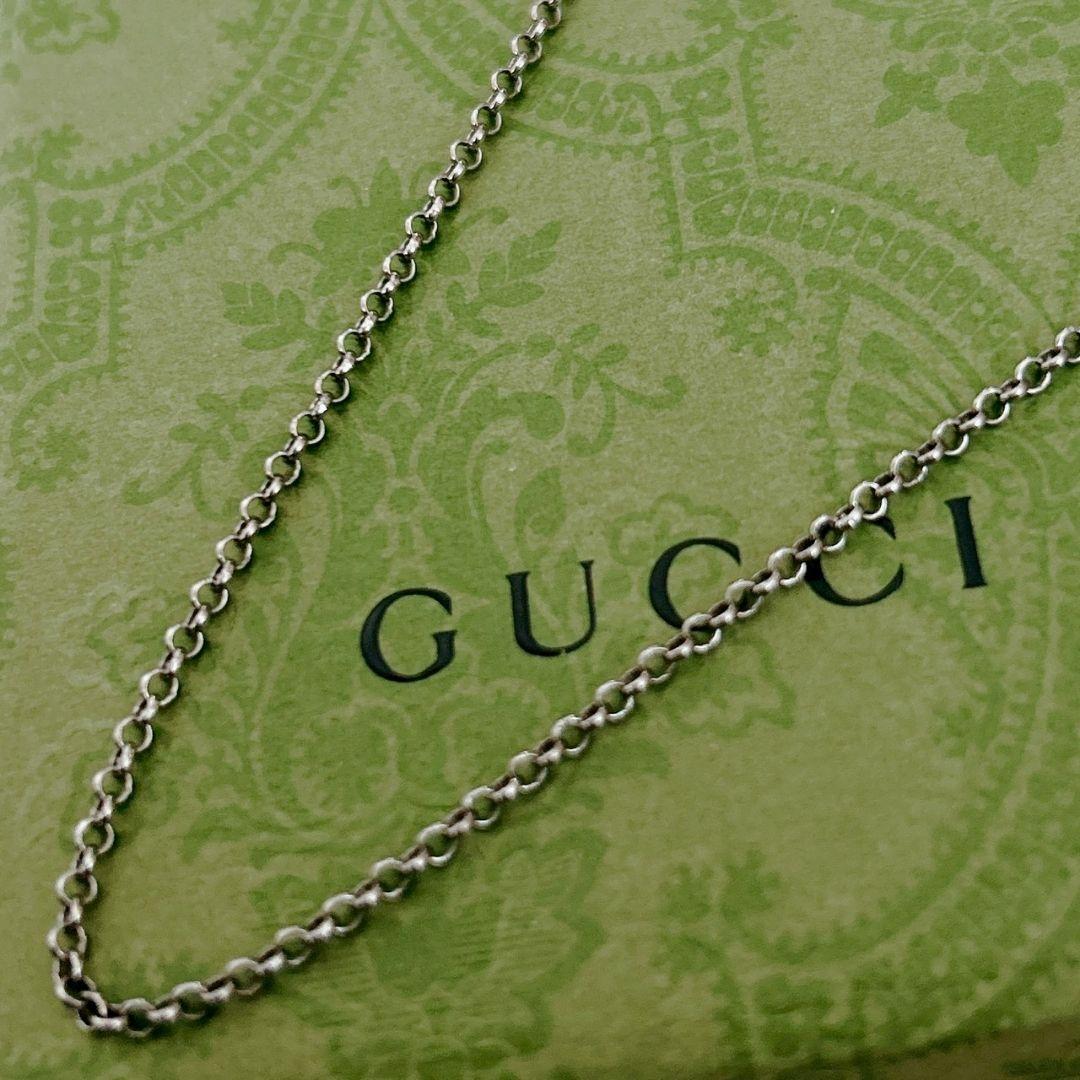 GUCCI チェーンのみ Ag925 ネックレス グッチ トップ無 アクセサリー