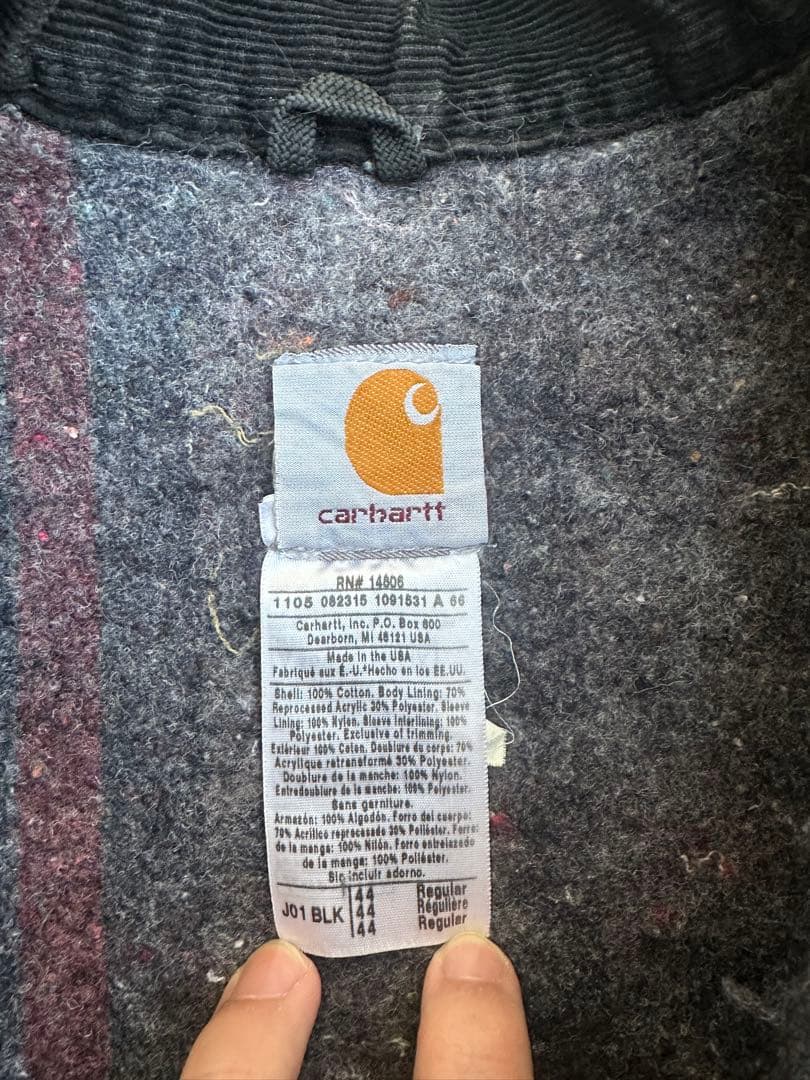 う*み様 Carhartt J01 BLK ブラックジャケット L