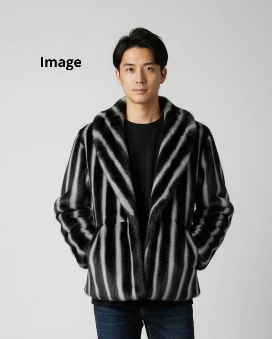 希少　90s IgaragéUOMO ミンク調ハーフコート Мサイズ　y2k