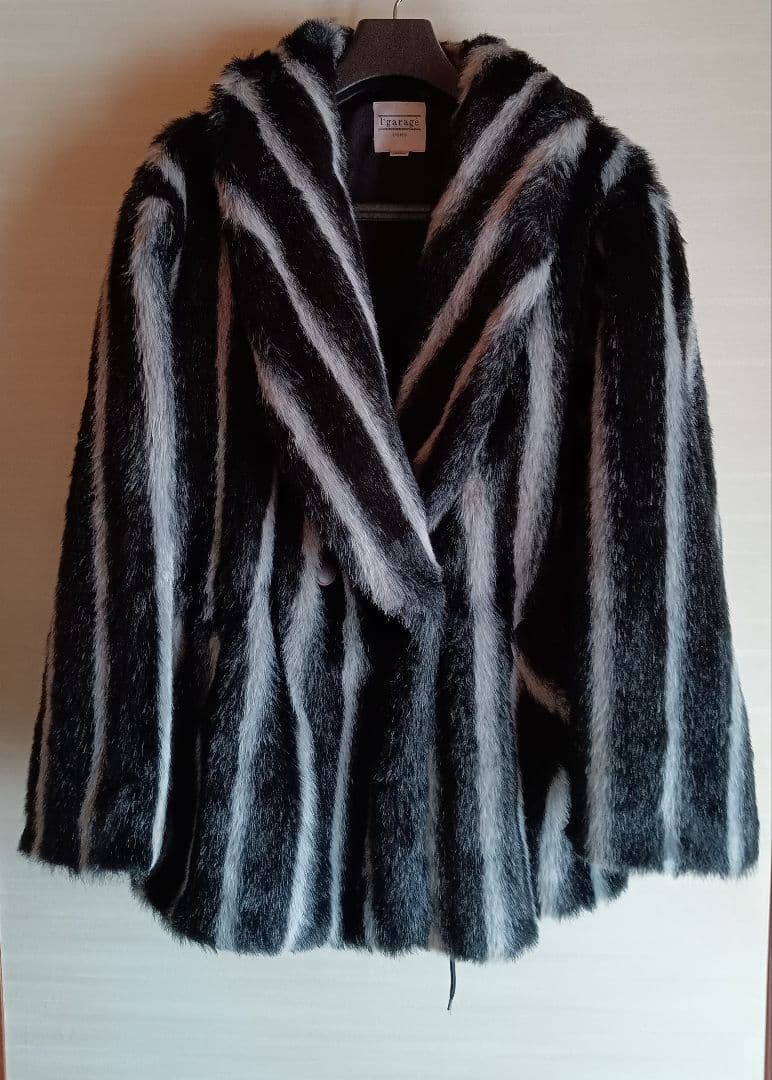 希少　90s IgaragéUOMO ミンク調ハーフコート Мサイズ　y2k