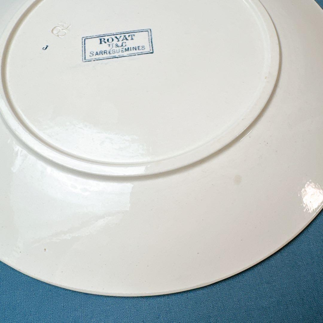 【Tory】アンティーク サルグミンヌ U＆C ROYAT 平皿2枚セット