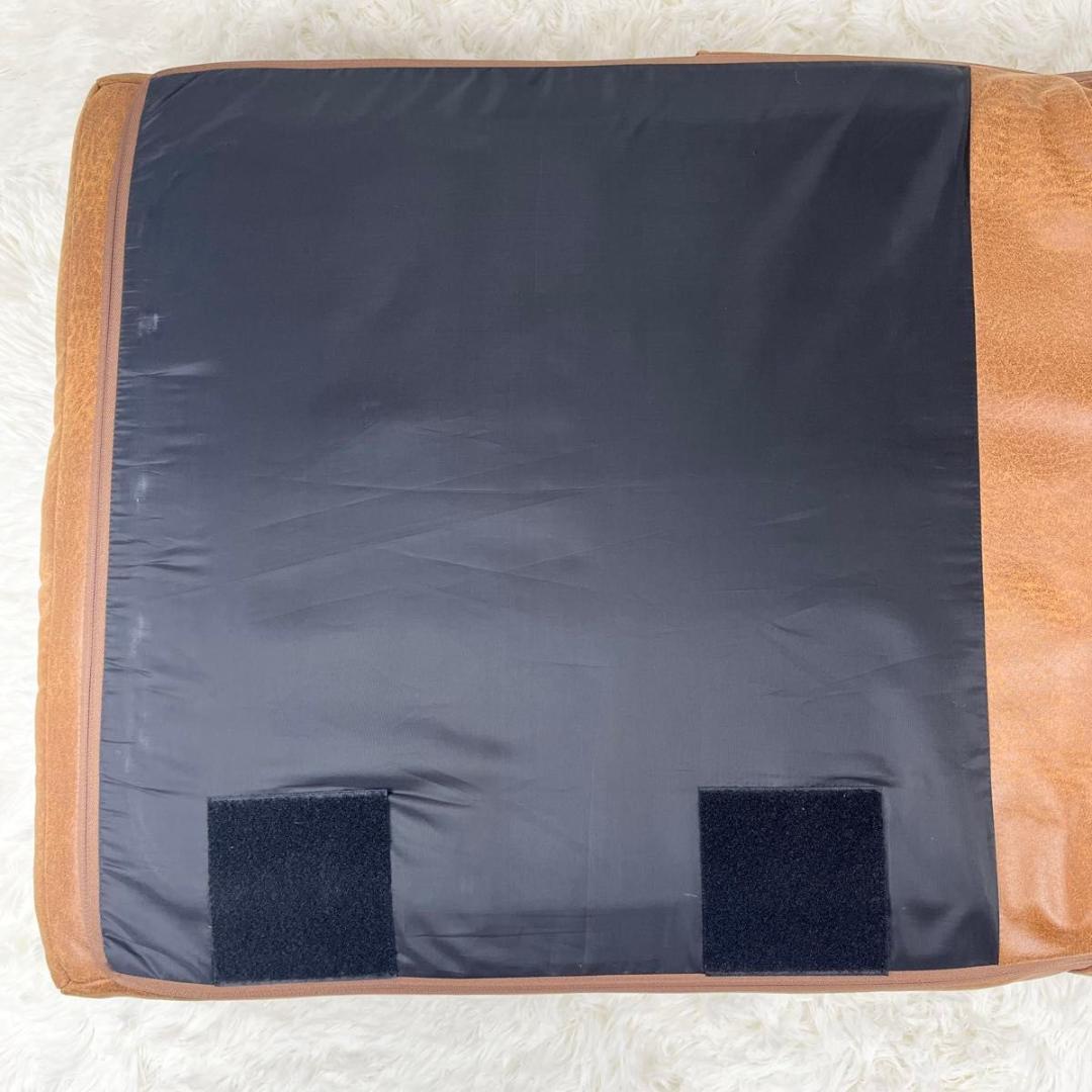 【2個セット】ニトリ つながるポケットコイル 座椅子 レザー調タイプ　ロソファ