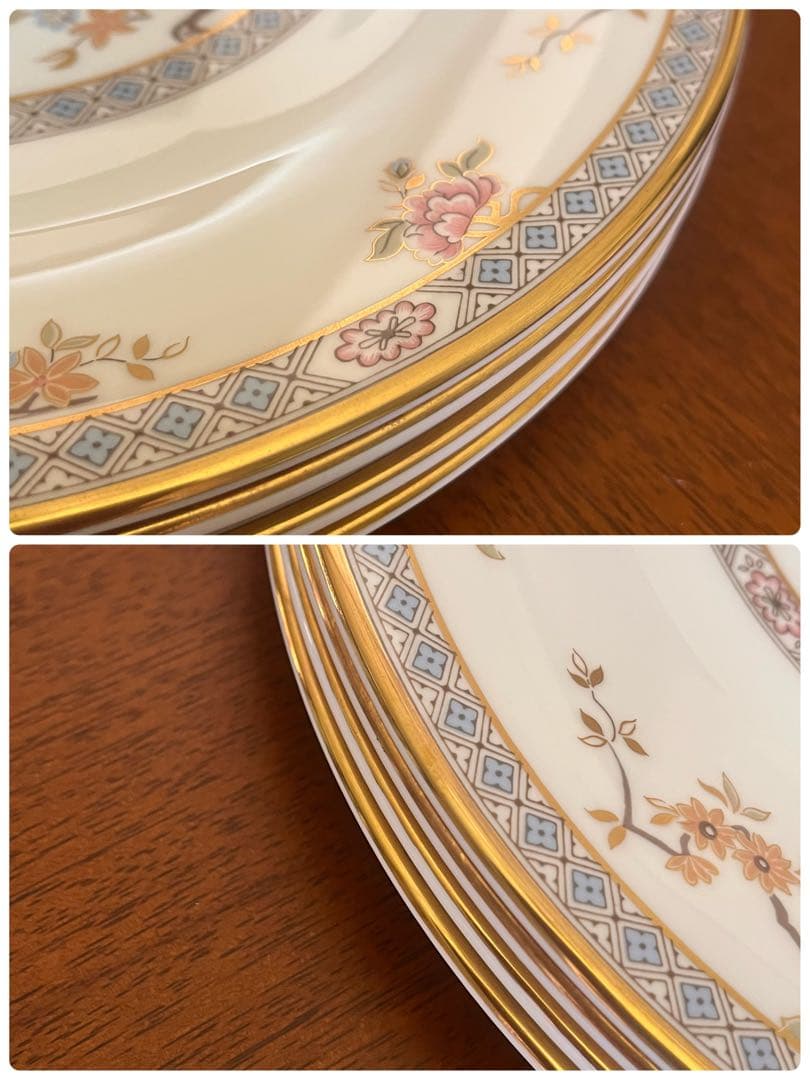 【希少品】英国製　ロイヤルドルトン★カントン★豪華なディナー皿　4枚