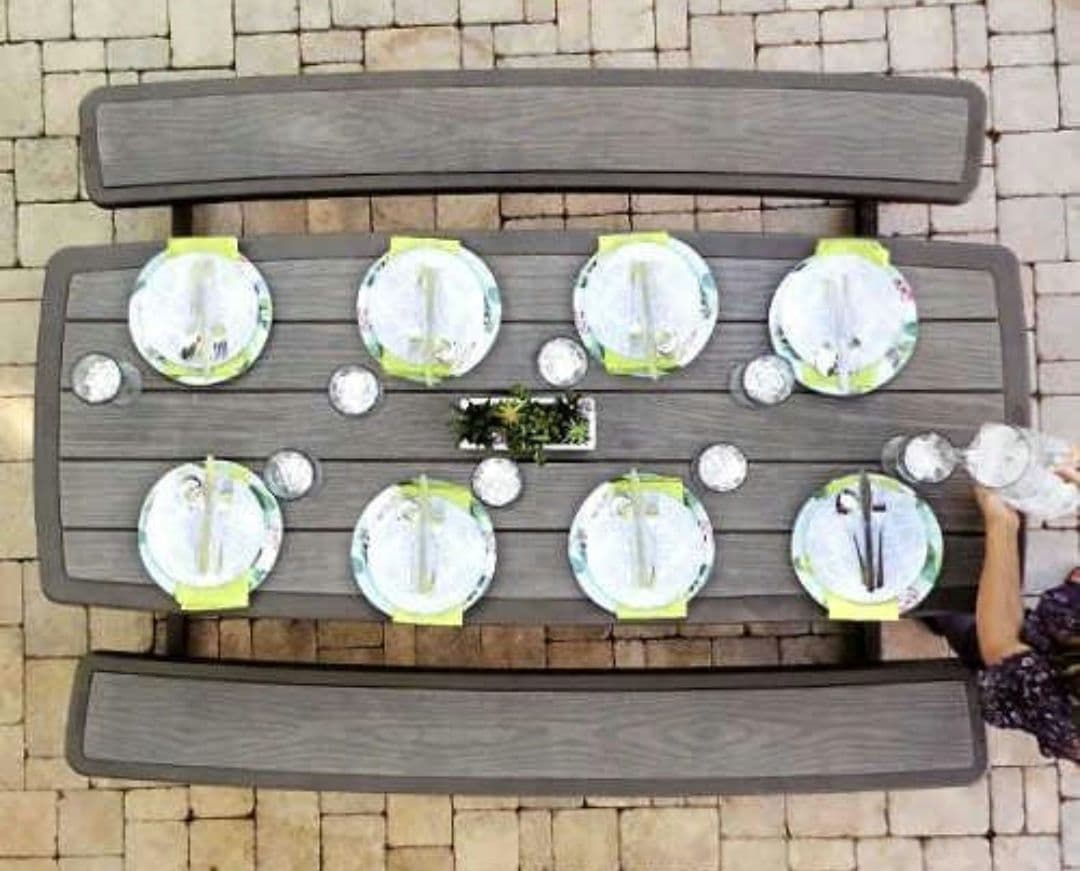 LIFETIMEフレーム ピクニックテーブル折りたたみ6人〜8人用