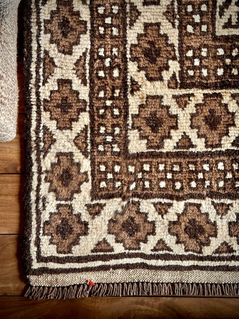 トライバルラグ　ヴィンテージラグ　タイマニ　バルーチ　プリミティブアート　美品