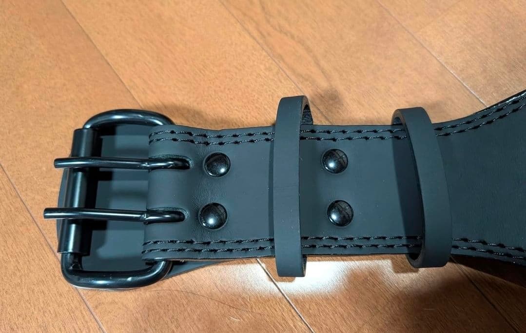 プロ仕様！本牛革☆パワーベルト/トレーニングベルト （Lサイズ） ⭐⑪52