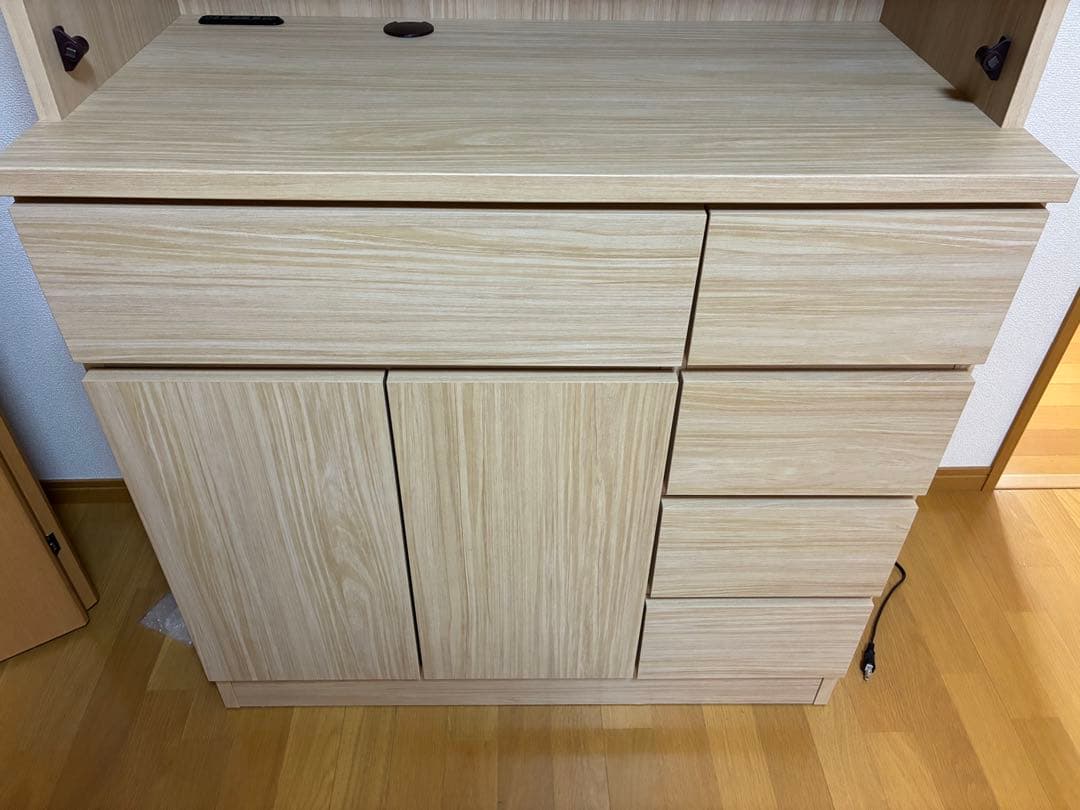 【最終値下げ】美品 入江木工 キッチンボード レンジボード 食器棚 0619