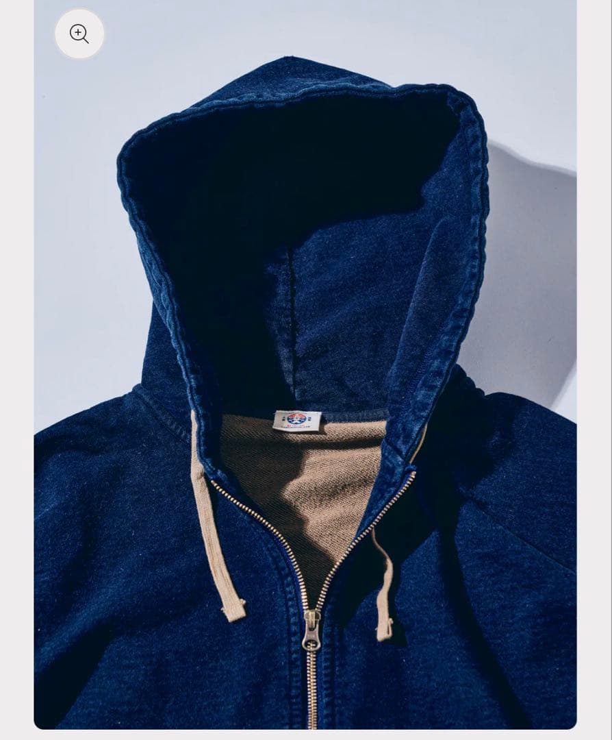 新品未使用　SIS25-102 柿渋染めインディゴスウェットトレーナー