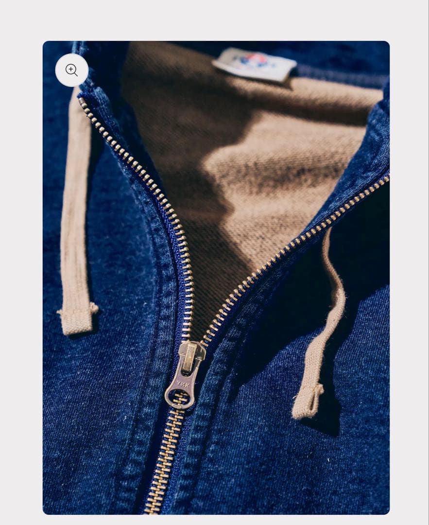 新品未使用　SIS25-102 柿渋染めインディゴスウェットトレーナー