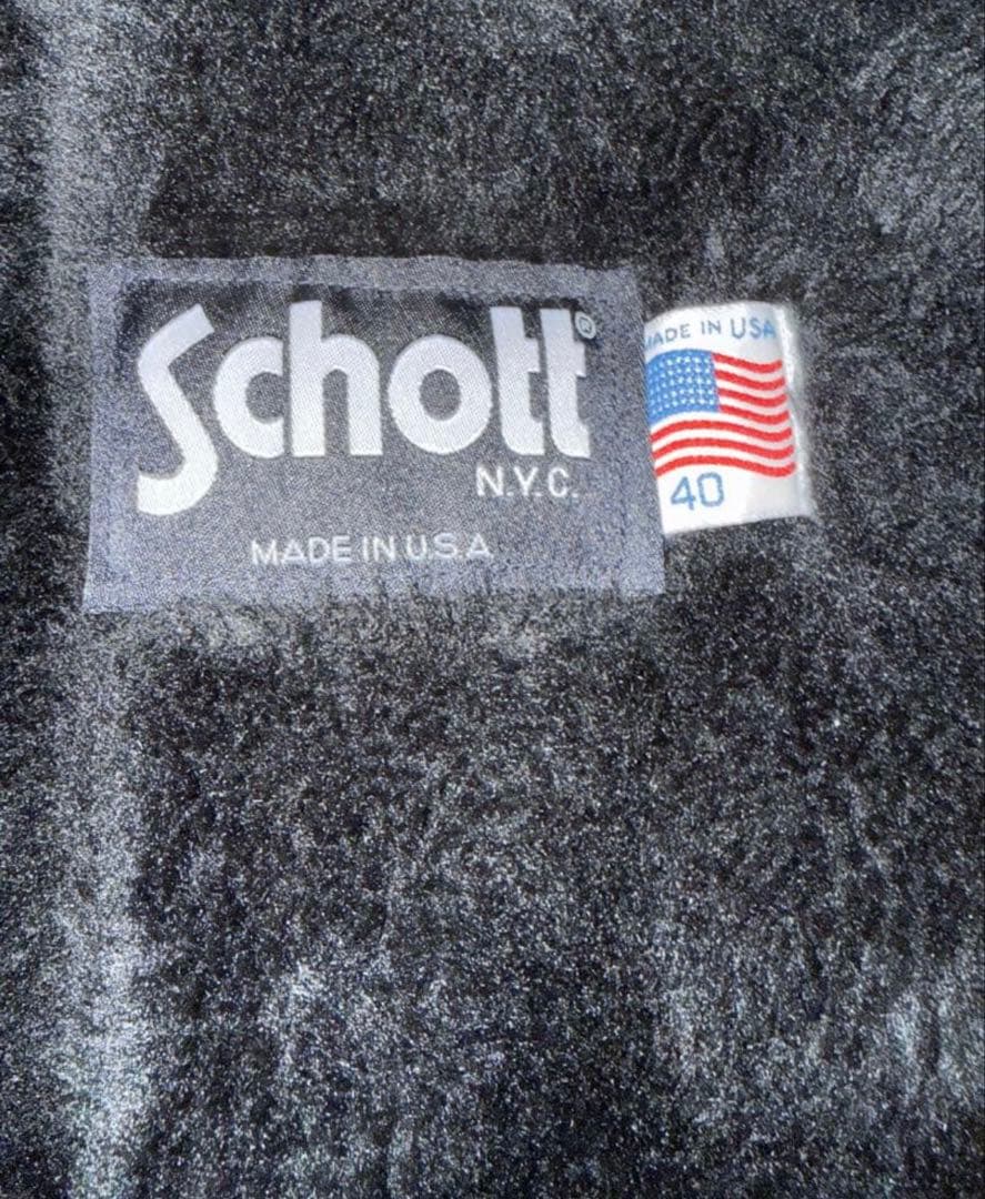 マギーSchott 643 トラッカージャケット 40ライナー付き