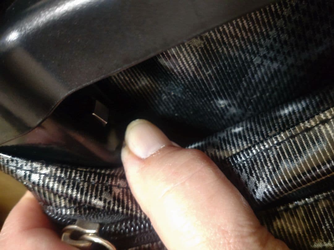 SWANY　スワニー　ショッピングカート　シルバーパテントチェック