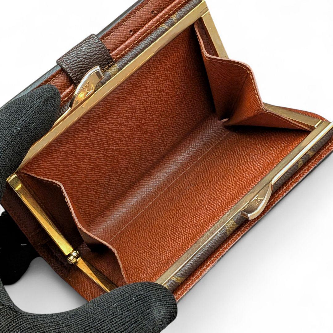 美品 ルイヴィトン モノグラム ポルトモネ ビエ ヴィエノワ 折り財布 がま口