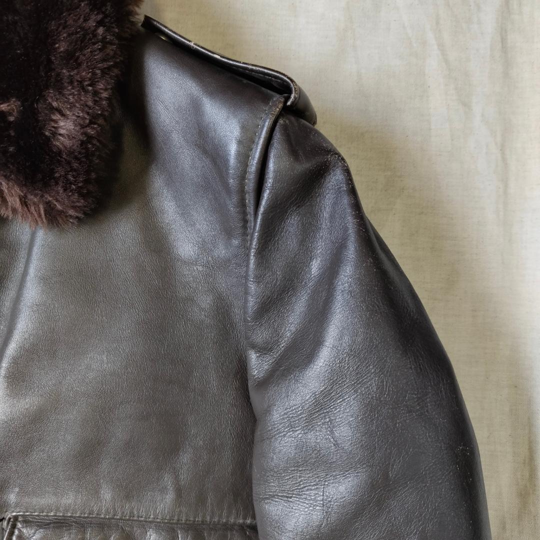 70s USA製 Schott G-1 レザージャケット ハンドペイント