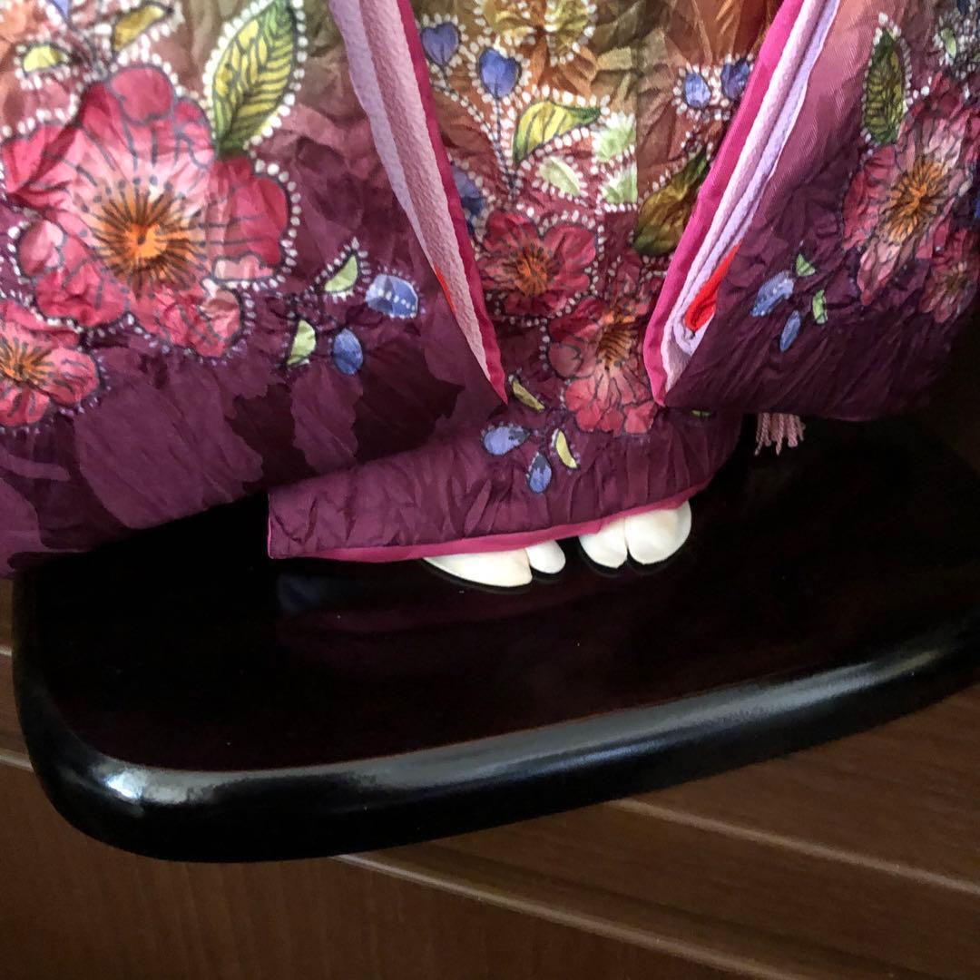 【中古品】年内セール　ペア市松人形　東京久月　正絹衣装　ドール