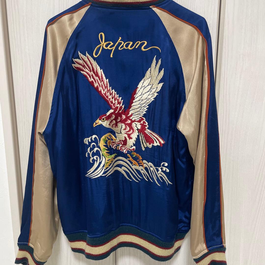 ヒューストン　スカジャン　鷹　サイズL