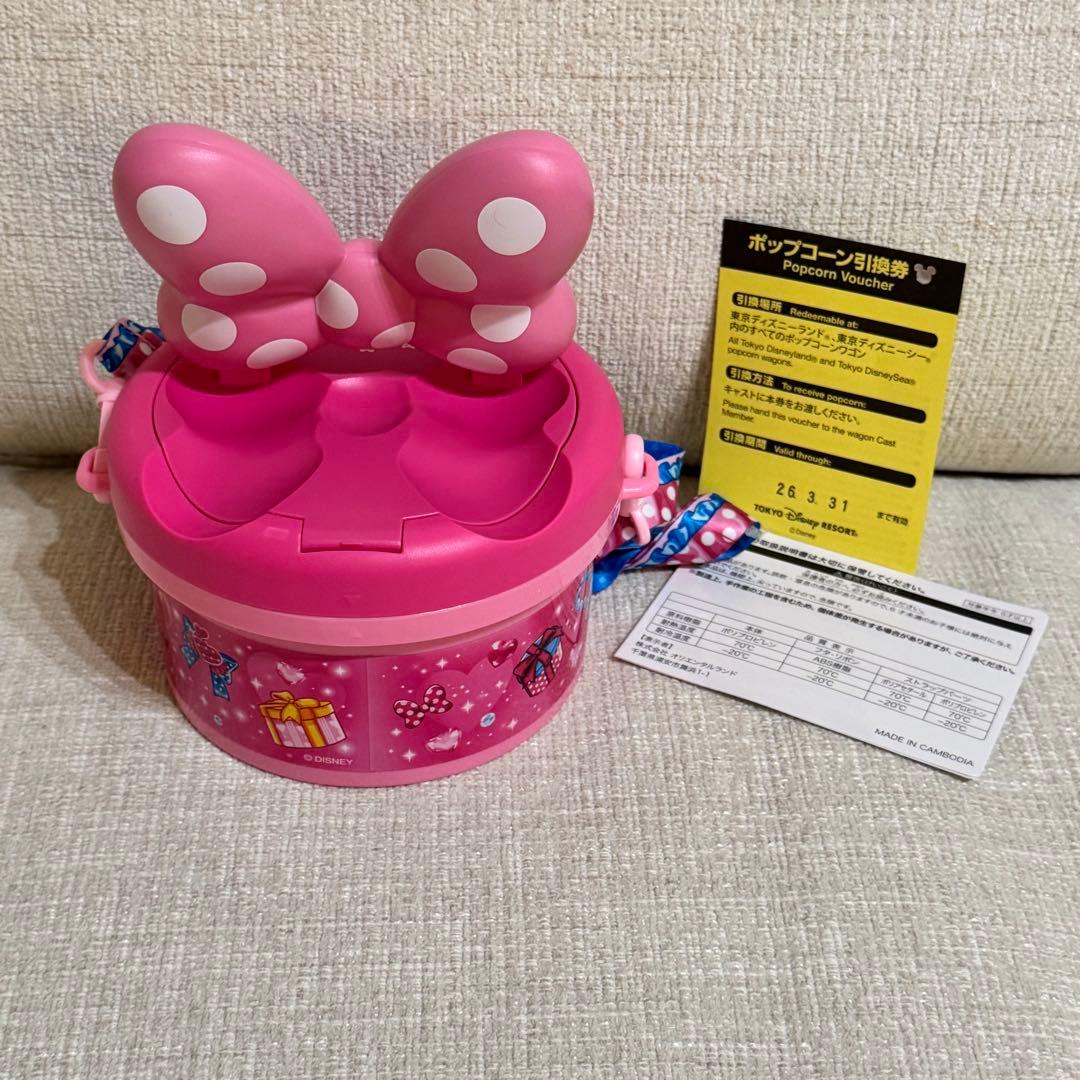 s*-様 ディズニー ミニーマウス ポップコーンバケット　ミニファン　引き換え券