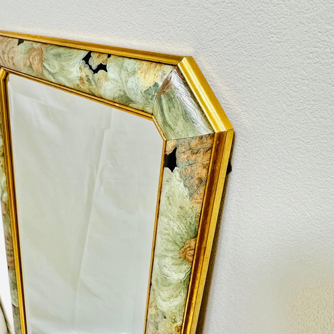 イタリア製 姿見 Made in ITLY 8角形 インテリア アンティーク