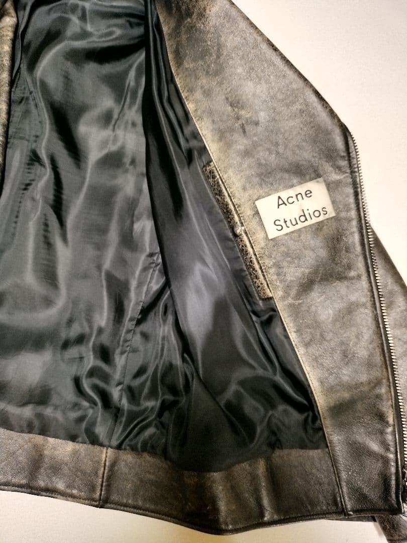 Acne Studios NATE PSS15 ライダース　牛革レザージャケット