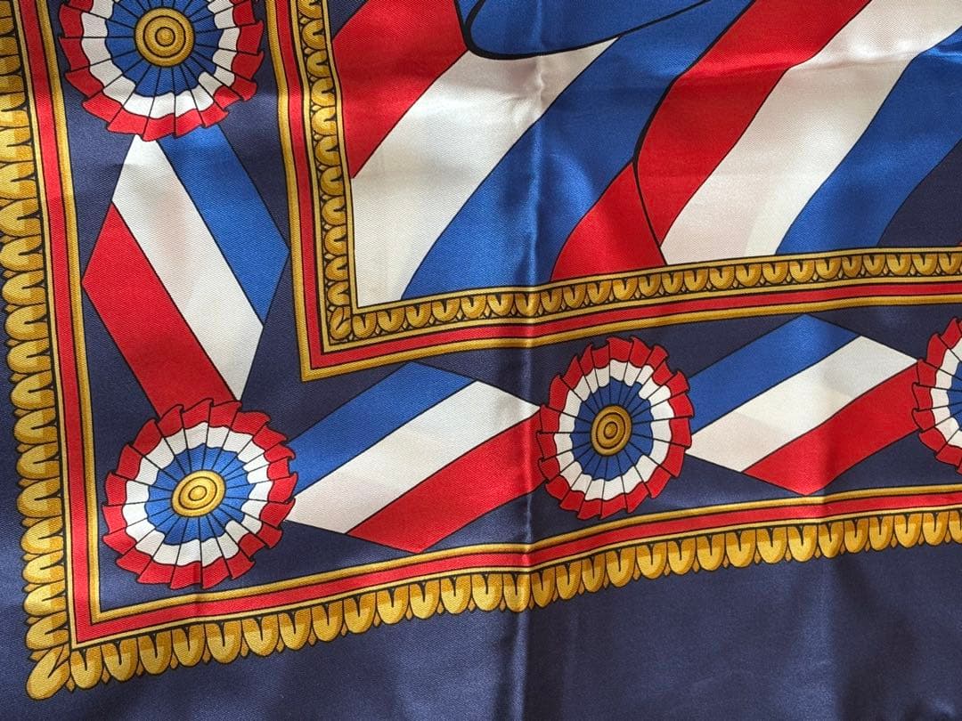 専用新品未使用 Pierre Baxel シルク100%スカーフ 大判　イタリア