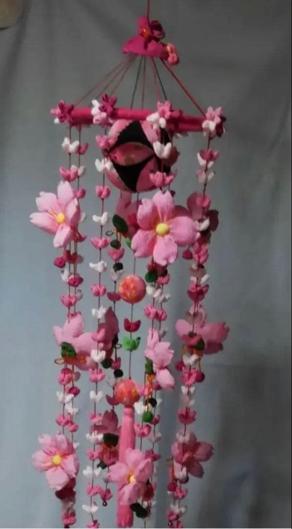 ちりめん吊るし桜吊るし飾り☆ハンドメイド