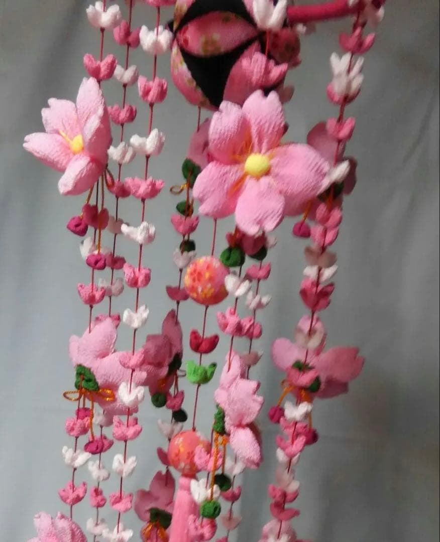 ちりめん吊るし桜吊るし飾り☆ハンドメイド