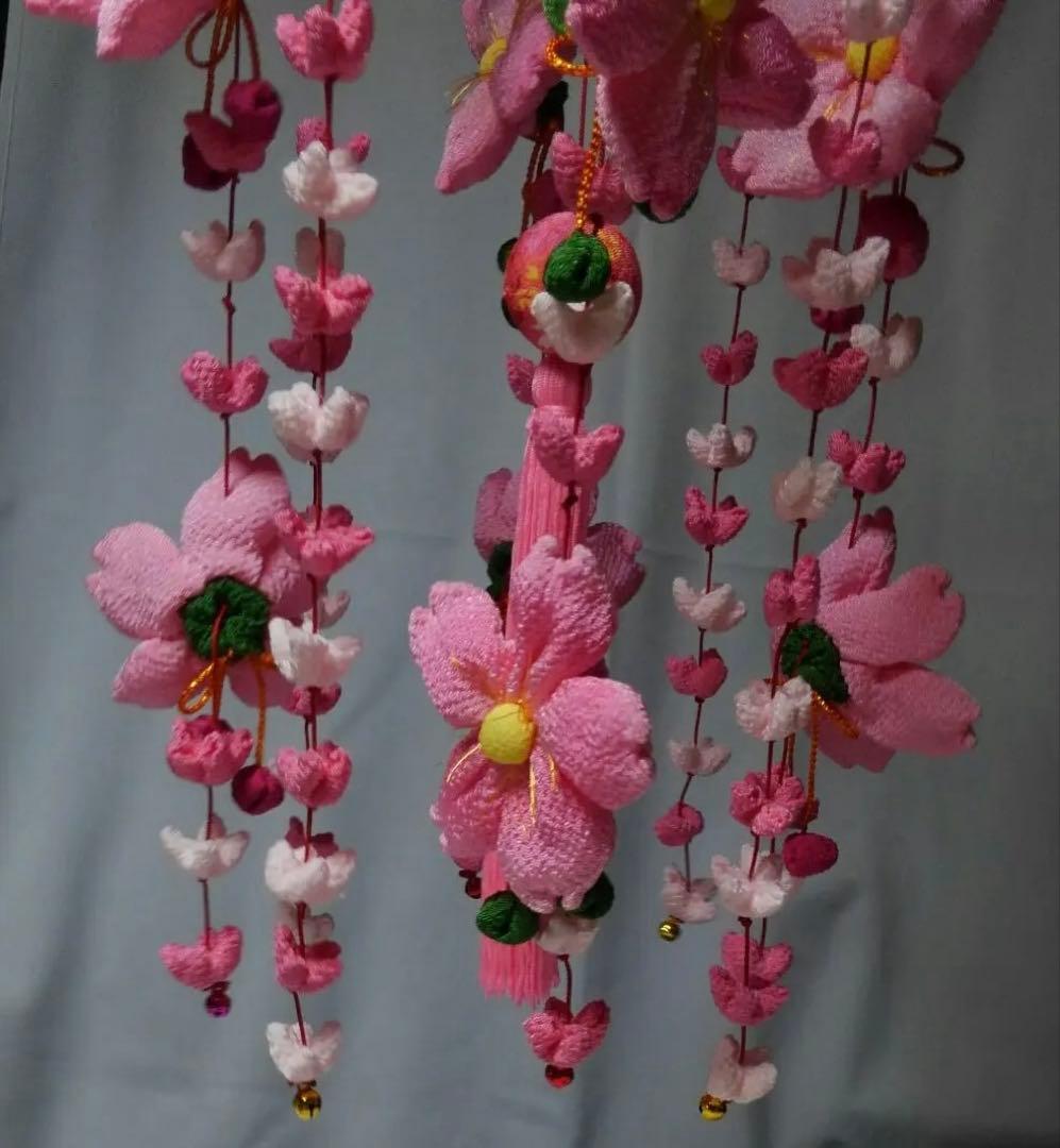 ちりめん吊るし桜吊るし飾り☆ハンドメイド