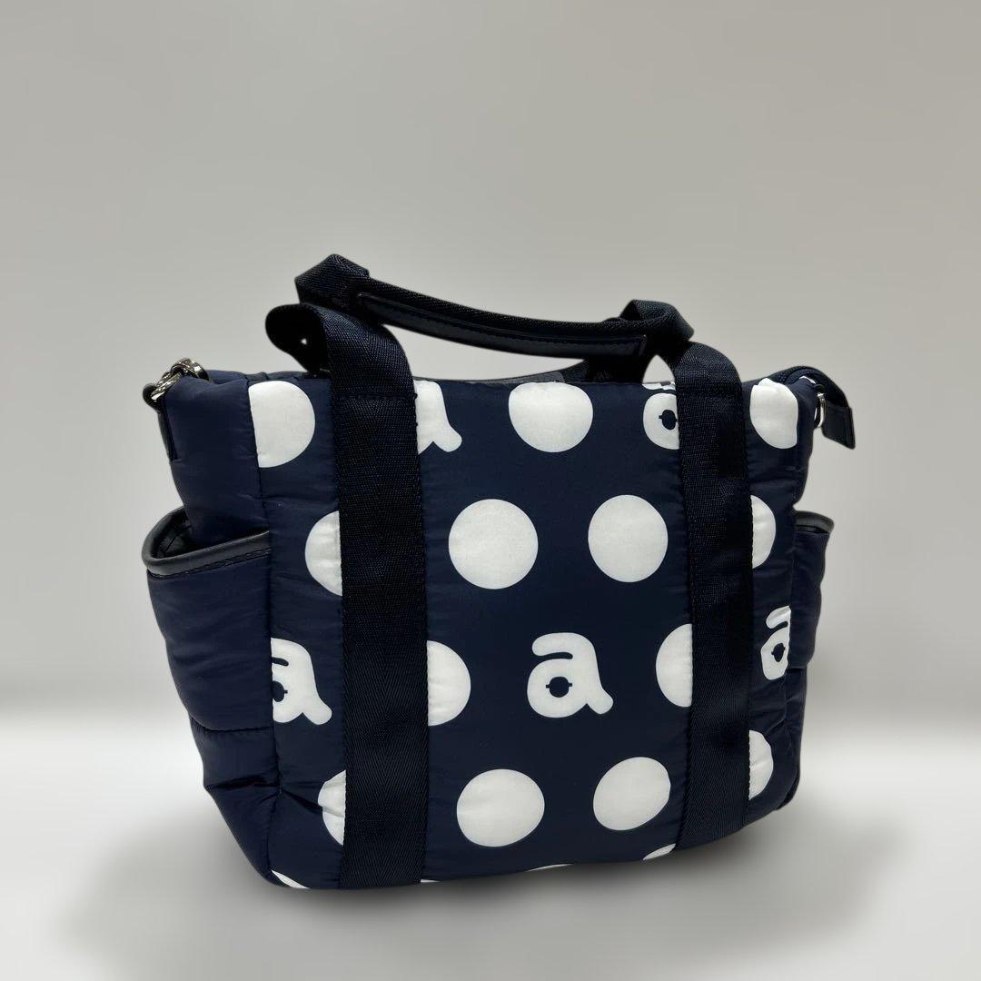 新品❤️アルチビオ❤️ネイビーブルー 水玉 バッグ