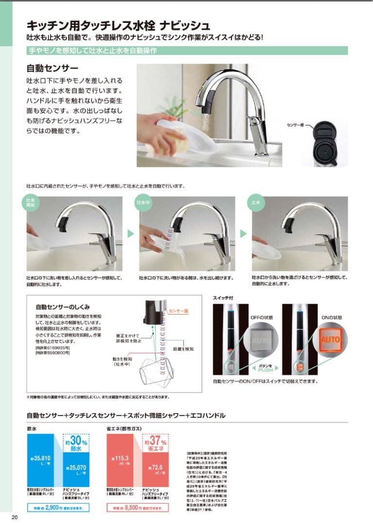 LIXIL SF-NAH471SY エコセンサー付きタッチレス水栓